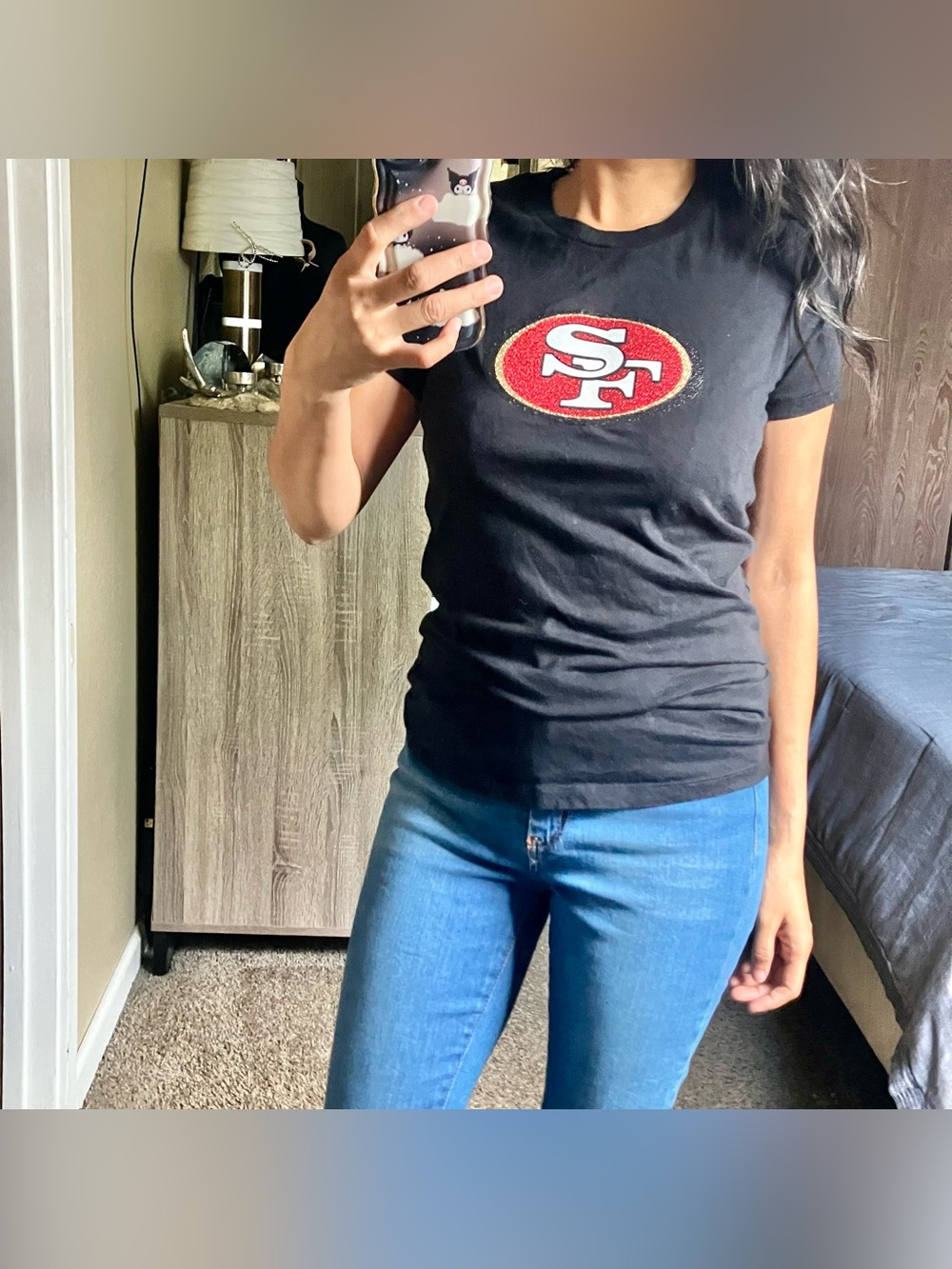 SF 49ers glitter tee